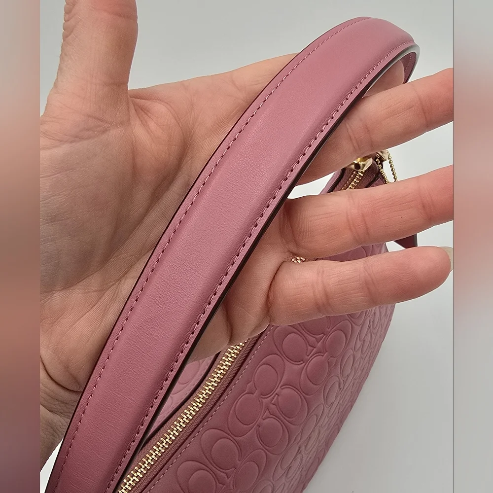 Coach Teri Hobo In Signature Embossed Leather, EUC - Picture 11 of 15